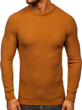 Brązowy sweter męski Denley 4629