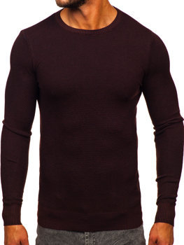 Brązowy sweter męski Denley W2-20124