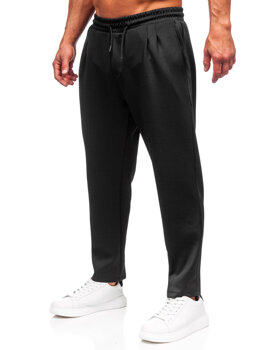 Czarne spodnie męskie Denley 6168
