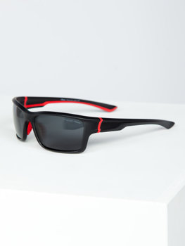 Czarno-czerwone okulary przeciwsłoneczne Denley MIAMI6