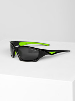 Czarno-zielone okulary przeciwsłoneczne Denley MIAMI4