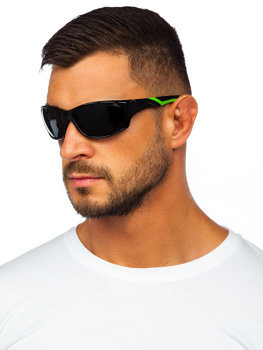 Czarno-zielone okulary przeciwsłoneczne Denley MIAMI9
