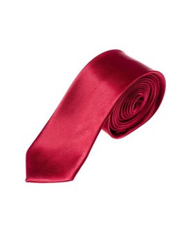 Elegancki krawat męski bordowy wąski Denley K001