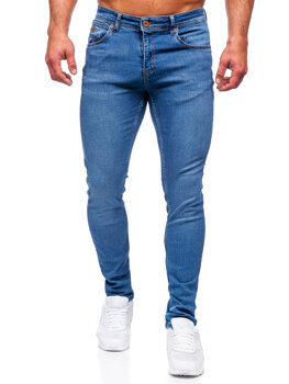 Granatowe spodnie jeansowe męskie regular fit Denley 3434