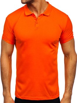 Pomarańczowa koszulka polo męska Denley GD02