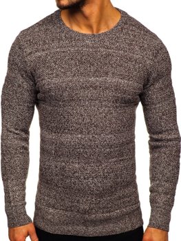 Sweter męski brązowy Denley H1926