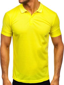 Żółty-neon koszulka polo męska Denley GD02