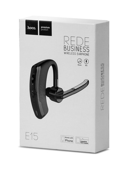 Czarna słuchawka bezprzewodowa bluetooth E15