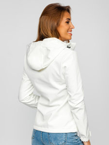 Biała kurtka damska przejściowa softshell Denley HH028