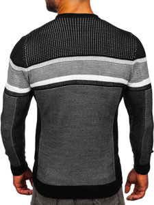 Czarny sweter męski Denley 2510