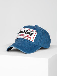 Granatowa czapka z daszkiem Denley CZ59