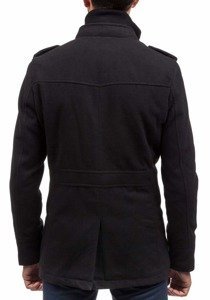 Płaszcz męski zimowy czarny Denley 8856B