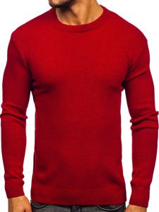 Sweter męski czerwony Denley 0001