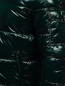 Zielona pikowana zimowa kurtka męska sportowa Denley 974